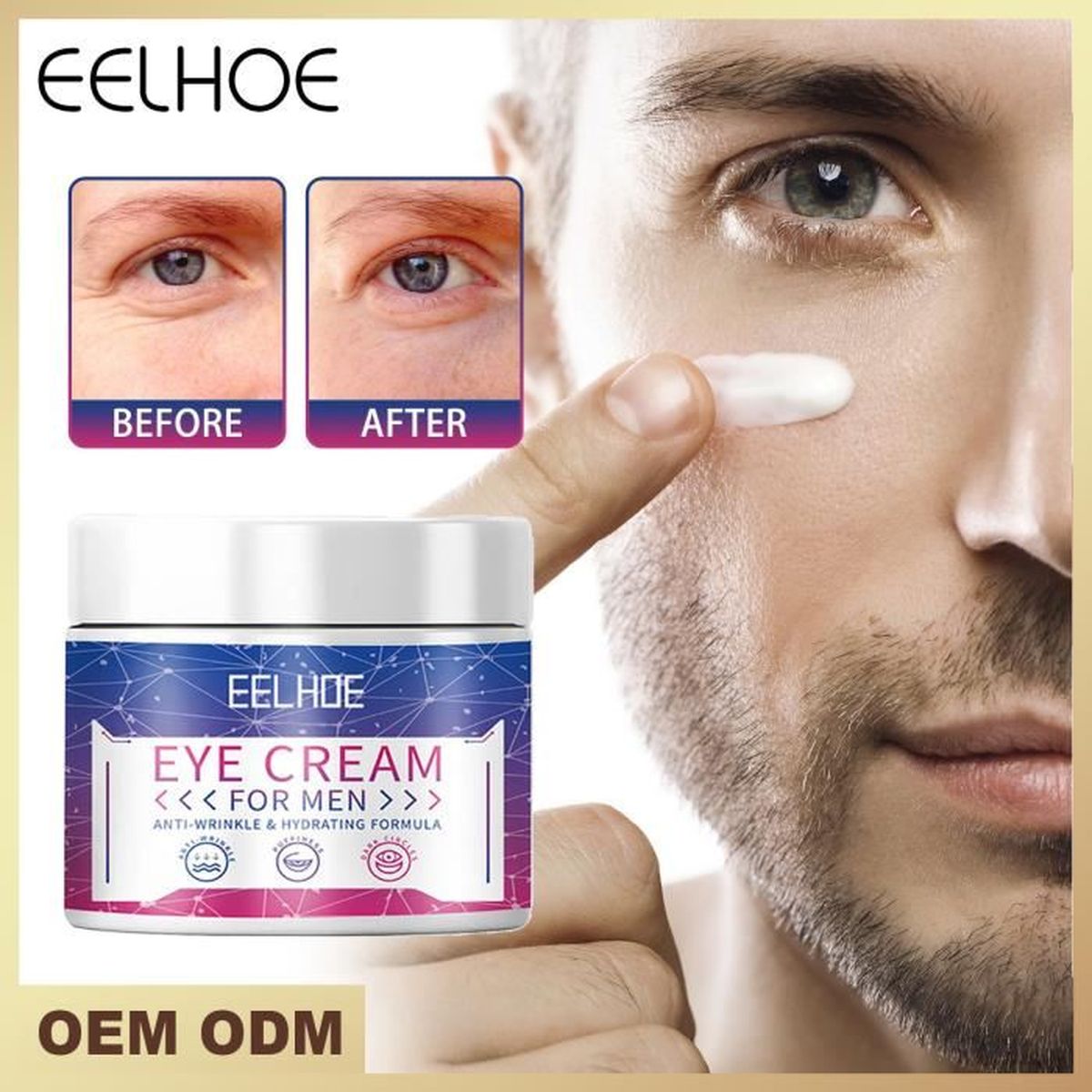 EELHOE eye cream homme 30g hydratant lifting raffermissant peau anti