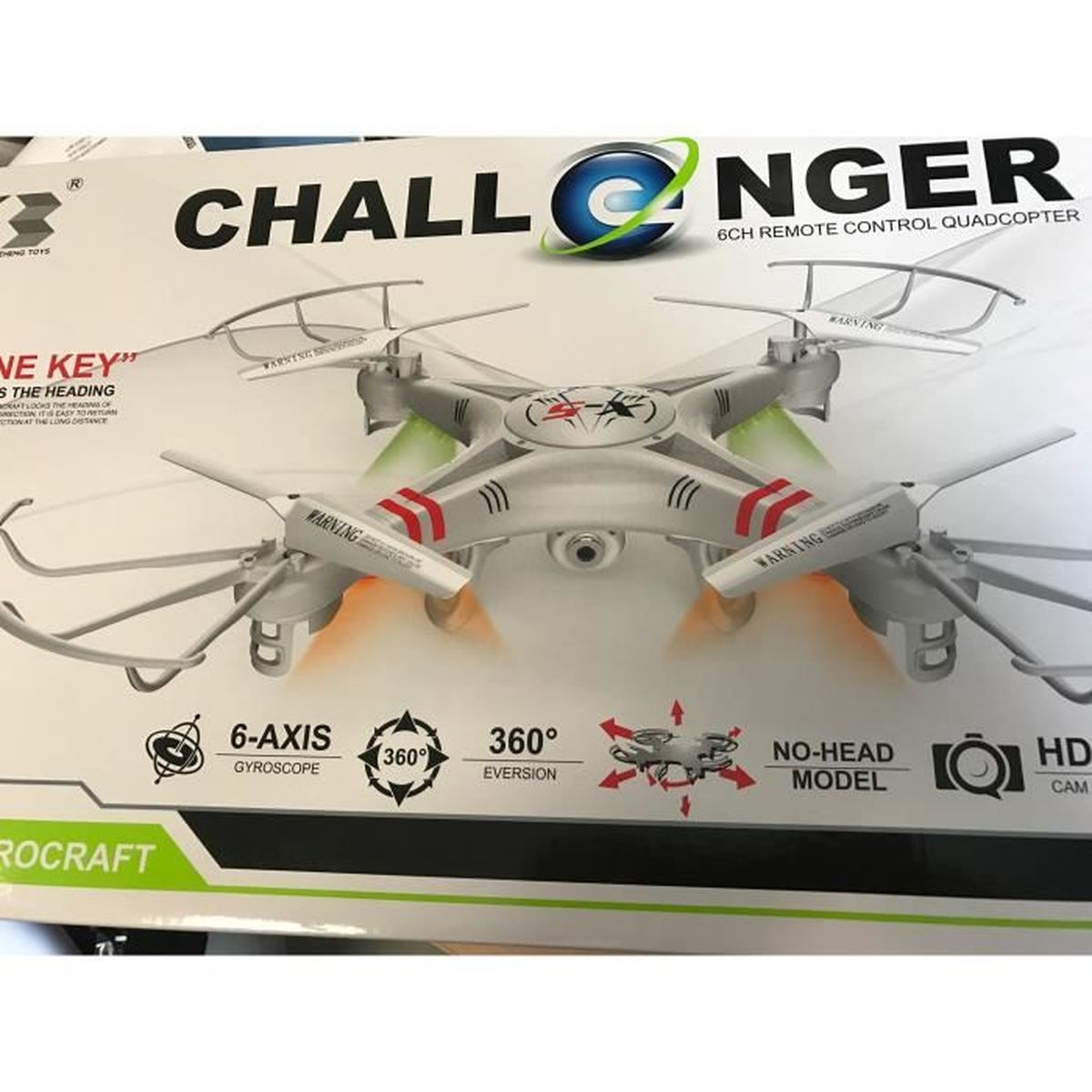 challenger 6ch remote control quadcopter