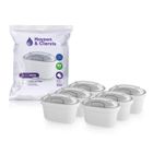 Haysen & Clarvis Cartouche Filtrante pour Carafe - Compatible avec Brita Maxtra, AmazonBasics (Lot de 6)