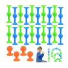 12 Fléchettes à Ventouse En Silicone – Jeu De Lancer Pour Enfants, Collant Sur Surfaces Lisses, Motricité, Anti-stress