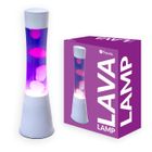 Lampe à lave - FISURA - Vintage - Blanc et violet - 39,5 cm - 25W