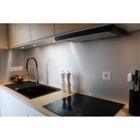 Crédence de cuisine réversible en aluminium brossé et brut - MCCOVER - L: 200 cm - l: 100 cm - E: 3 mm