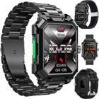 XTRADITECH Montre Connectée Homme Sport 2" Robuste Gros Renfort 710mAh Couronne Numérique Appel Fréquence Cardiaque SPO2 Tension Artérielle