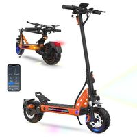 Trottinette électrique Adulte OOTD T10 - Moteur 500W (900W Pic), Autonomie 35-49km, Pneus 11" Tout-terrain, Double Suspension