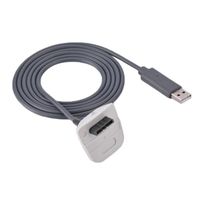 Câble de charge rapide Pour Microsoft pour manette sans fil Xbox 360 Chargeur USB (blanc)