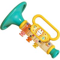 Trompette Jouet, Jouet de Trompette pour Enfants d'apparence Douce et Mignonne pour l'éducation Précoce (Bleu)