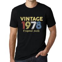 Homme Tee-Shirt Pièces D'Origine 1978 – Original Parts 1978 – 45 Ans T-Shirt Cadeau 45e Anniversaire Vintage Année 1978 Noir
