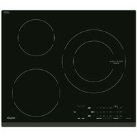 SAUTER Table de cuisson induction SPI4360B - 3 foyers - Commandes tactiles