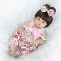 TD® Poupées en sillicone pour enfant- bébé réaliste-jouets mouvable en simulation pour confort sommeil-cadeau noel pour enfants