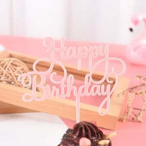 Décoration de Gâteaux Fête Décorations SIOPPKIK 1 Pièces Happy Birthday Cake Topper 1PCS Cupcake Toppers pour Décorer Le Gâteau d'anniversaire pour enfants mère mariage 