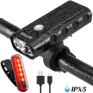 ECLAIRAGE POUR VÉLO Éclairage Vélo LED AGPTEK - USB Rechargeable - 500