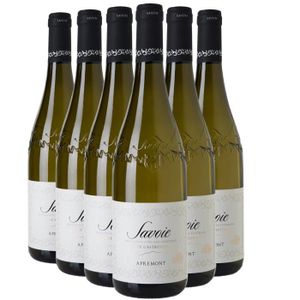 VIN BLANC Vin de Savoie Apremont Cuvée Gastronomique Blanc 2022 - Lot de 6x75cl - Domaine Perrier  - Vin AOC Blanc de Savoie - Bugey