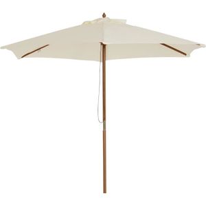 PARASOL Parasol droit rond parasol de jardin extérieur gra