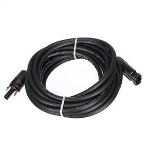 5m Cable Extension Panneau Solaire 6mm Mc4 Connecteur Rapide Tuv Ul 10awg Serie Parallel Etanche Anti Poussiere My16528 Achat Vente Cable Fil Gaine 0h040b01 Cdiscount