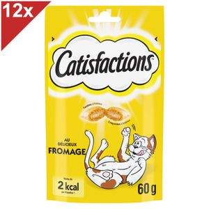 FRIANDISE CATISFACTIONS Friandises au fromage pour chat et chaton 12x60g