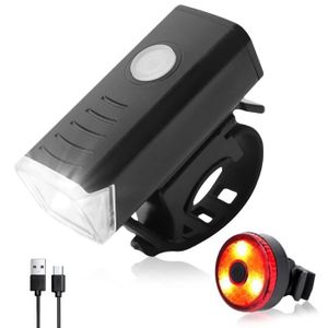 Kit Eclairage LED V BIKE pour Vélo 3000lm/50lm Batterie Rechargeable
