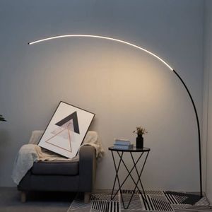LAMPADAIRE Grand lampadaire LED Dimmable design courbé - Avel