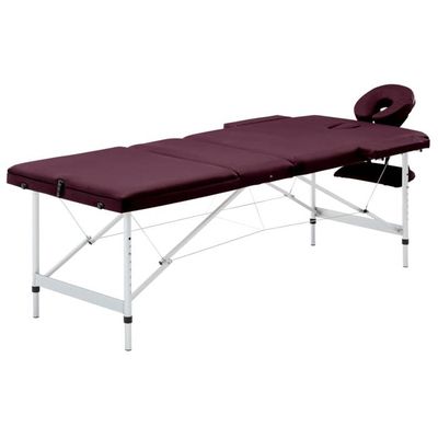 Table De Massage Portable Pliante 2 Zones - Basique Pour Esthétique, Reiki, Cosmétique, Neuve