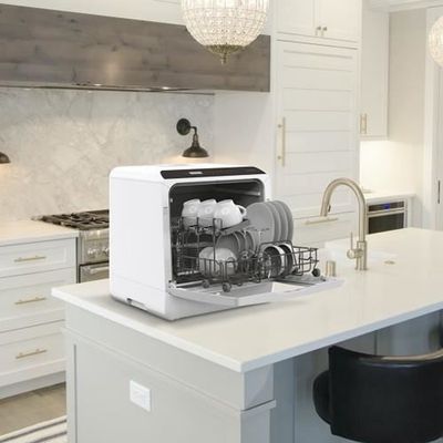 AIRMSEN – lave-vaisselle Portable de comptoir, Mini lave-vaisselle Compact  avec réservoir d'eau de 5L intégré, 5 programmes de lavage - AliExpress