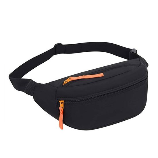 Sac Banane Sport Unisexe - En Toile, Fermeture Éclair - Pour Course à Pied, Voyage & Quotidien