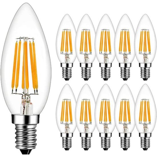 Ampoules LED Filament Flamme E14 Blanc Chaud 2700K 600LM Ampoule LED — free download