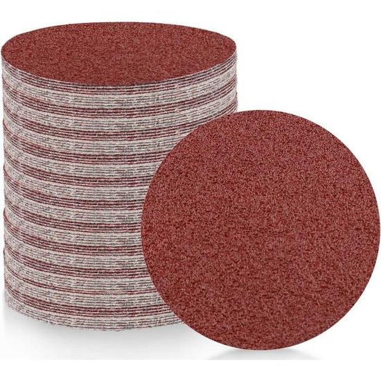 Kit 61 Feuilles Abrasif VIBRATITE + Bloc Ponçage – Grains 60/80/120/180/240/320 – Auto-agrippant