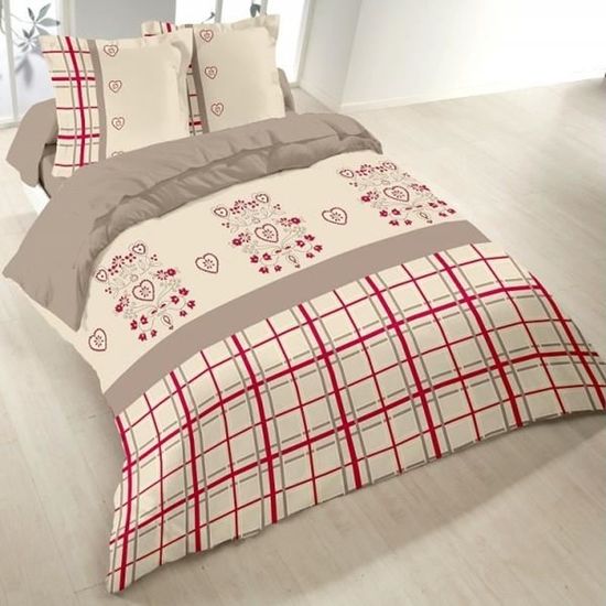 Housse De Couette 220x240 Chien Noir, 3D Imprimée Microfibre Parure De