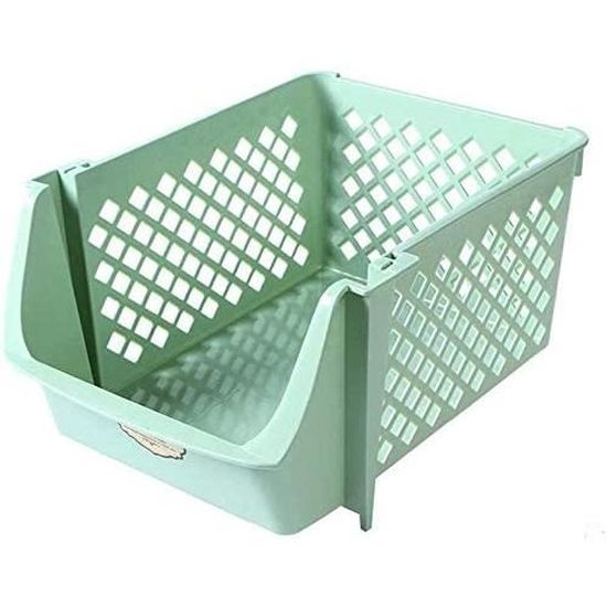 Caisse Plastique Agricole Empilable 52x34x31 Cm - Pour Récolte Fruits & Légumes, Transport, Stockage - Lot De 10