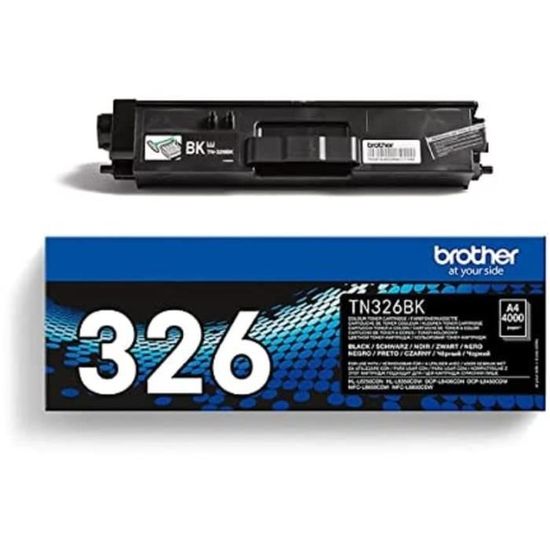 Cartouche de toner Brother TN-326BK noire pour imprimantes laser Brother - Rendement 4000 pages