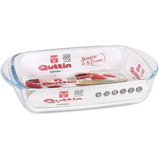 Plat à Gratin En Verre 500ml - Pour 1 Personne - Allant Au Four - Lave-vaisselle - Verre Borosilicate