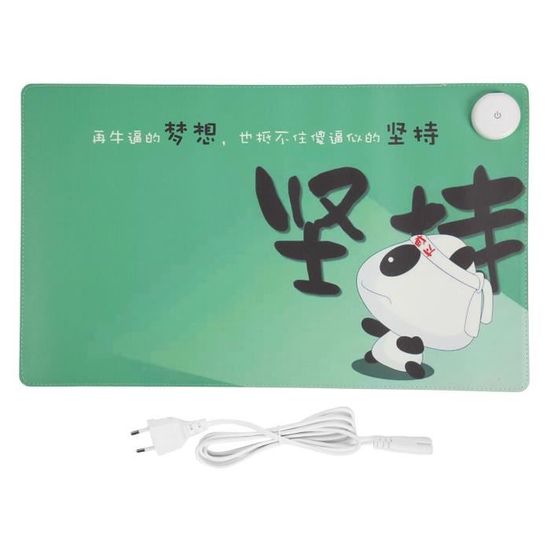 ROM Tapis De Souris Chauffant Gaming Réglable 3 Vitesses Imperméable Pu