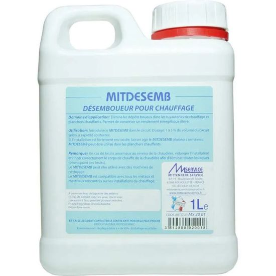 DÉSEMBOUANT 1 L GEB Produit Entretien Chauffage
