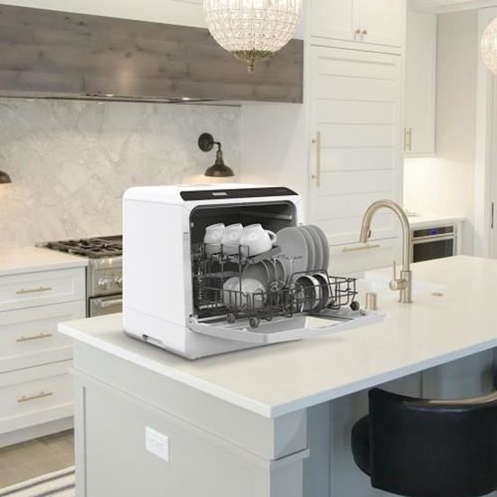 Hermitlux Mini lave-vaisselle lave-vaisselle de table, espace pour