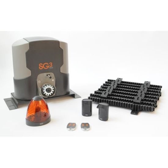 SCS SENTINEL Kit de motorisation SG3 12 V pour portail coulissant ...