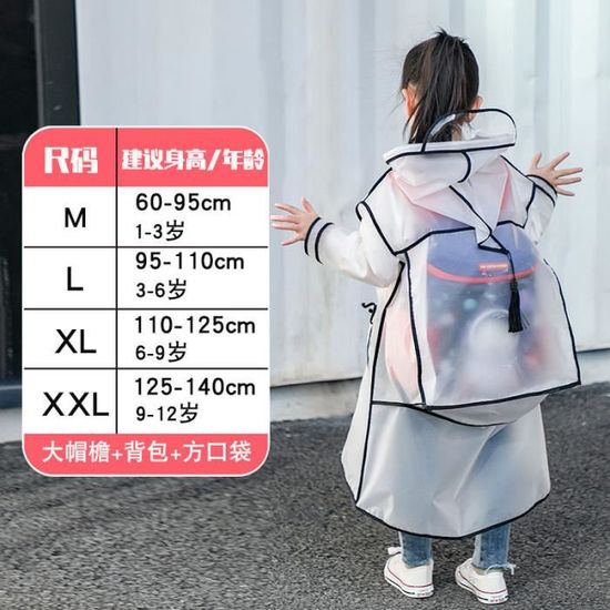 Poncho De Pluie Transparent Réutilisable – Cape Imperméable Avec Capuche, Léger, Pliable, Respirant, Coupe-vent, Pour Vélo, Rando, Pluie, Femme Et Homme