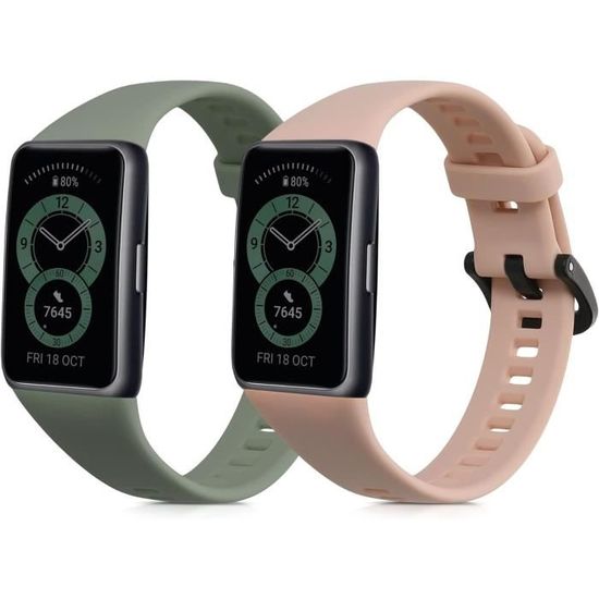 Bracelet De Rechange En Silicone Compatible SHANG WING L2 - Lot De 2 Bracelets Ajustables 14-22 Cm, Couleur Assortie - Pour Fitness Tracker, Montres Connectées