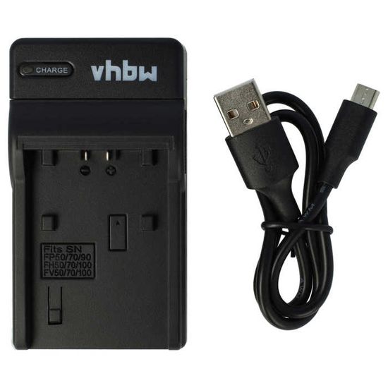 Chargeur Double Pour Batteries Sony Handycam - Compatible CX560VE, CX570E - Prise Secteur + Allume-cigare - 11