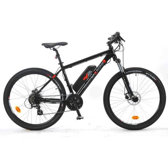 MAKADAM VTT électrique Homme 27,5" E-vortex - 36 V - 11 Ah - Autonomie 50km - Noir