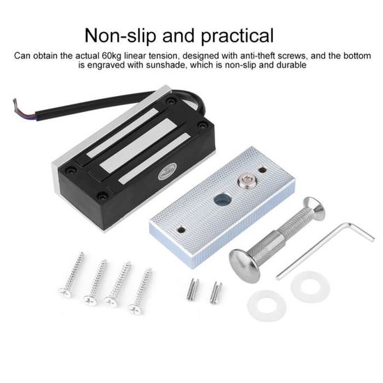 Kit Serrure Magnétique De Porte électrique 400 Lb Avec Contrôle WiFi 2,4 GHz - Contrôle D'accès Intelligent Olidesmart