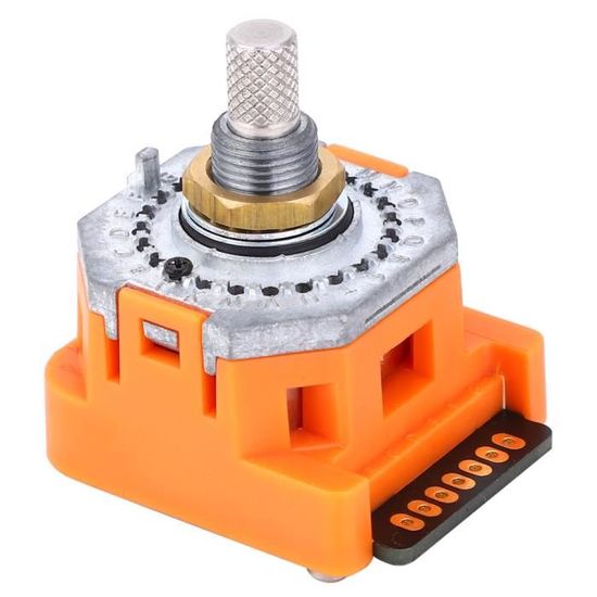 Commutateur Rotatif 2P6T – 2 Pôles, 12 Positions – Arbre 6 Mm – Pour Radio, TV, Commandes Industrielles