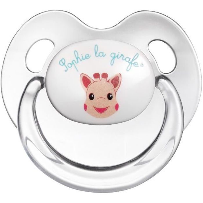SOPHIE LA GIRAFE Set 2 Sucettes 0-6 Mois Embout Physiologique Silicone