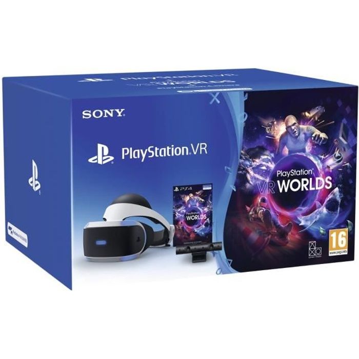 StarterPack PSVR MK4 : Casque PSVR + PlayStation Camera V2 + VR Worlds - PlayStation Officiel