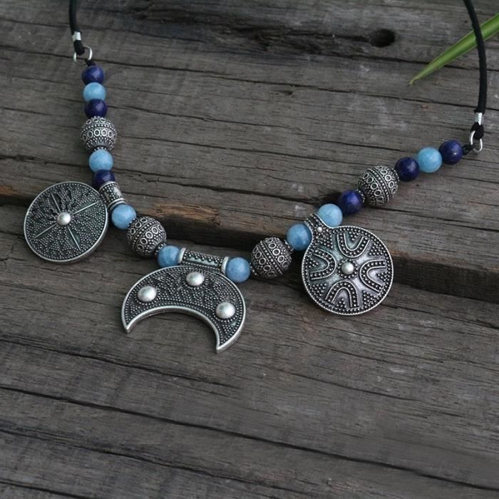 Collier De Perles Amazonite Collier De Perles Design Bijoux_argent