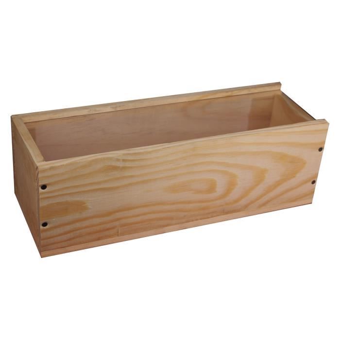 Caisse Bois à Glissière Plexiglas - 1x75cl - coffret