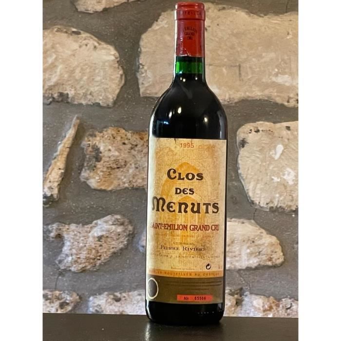 Vin rouge, St Emilion grand Cru, Château Clos des Menuts 1995 Rouge