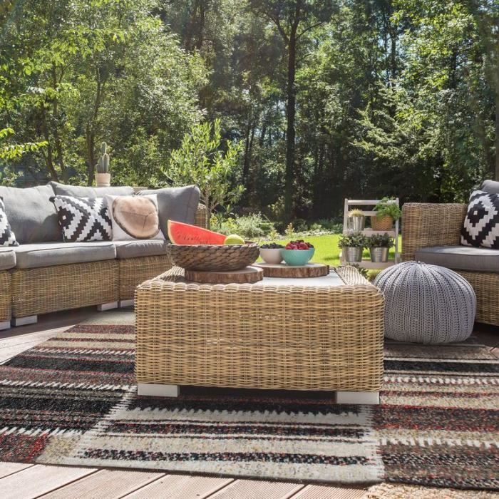 Tapis VINTAGE IN&OUTDOOR LINES 120x170 beige marron