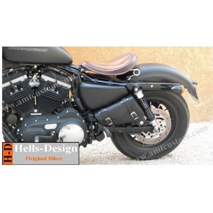 Sacoche de Cadre Triangle pour Harley Sportster & Bobber Leonart
