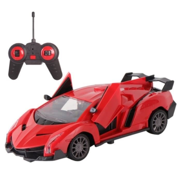 Vehicule A Construire - Engin Terrestre A Construire - MoFun 86924A 1:24 Télécommande Racing Drift Sport Car RC Toy (Rouge)