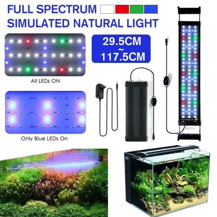 Eclairage,30-60-80-100-120cm barre de LED pour Aquarium lumière étanche Aquarium lumière Submersible lampe sous marine - Type 60D