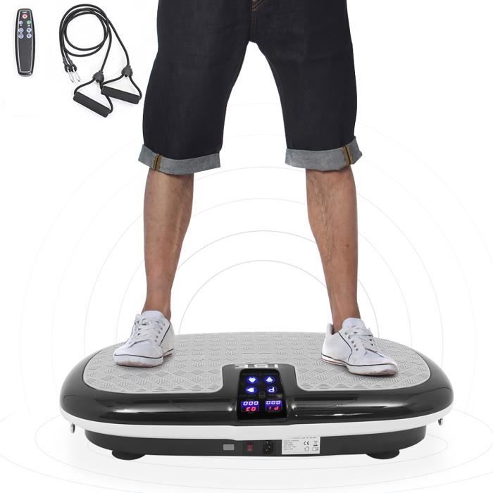ISE Plateforme vibrante oscillante SY-8009-BG - Plateforme : plaque - Avec 2 cordes de traction